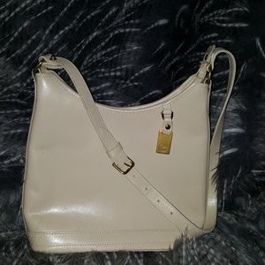 Dooney Bouke Cream Leather Shoulder Bag